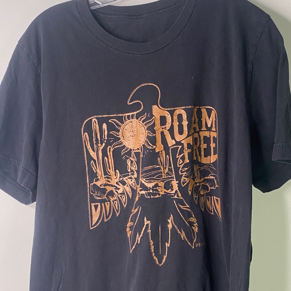 Roam Free Black T-Shirt Men’s Size Large - USED - 1156